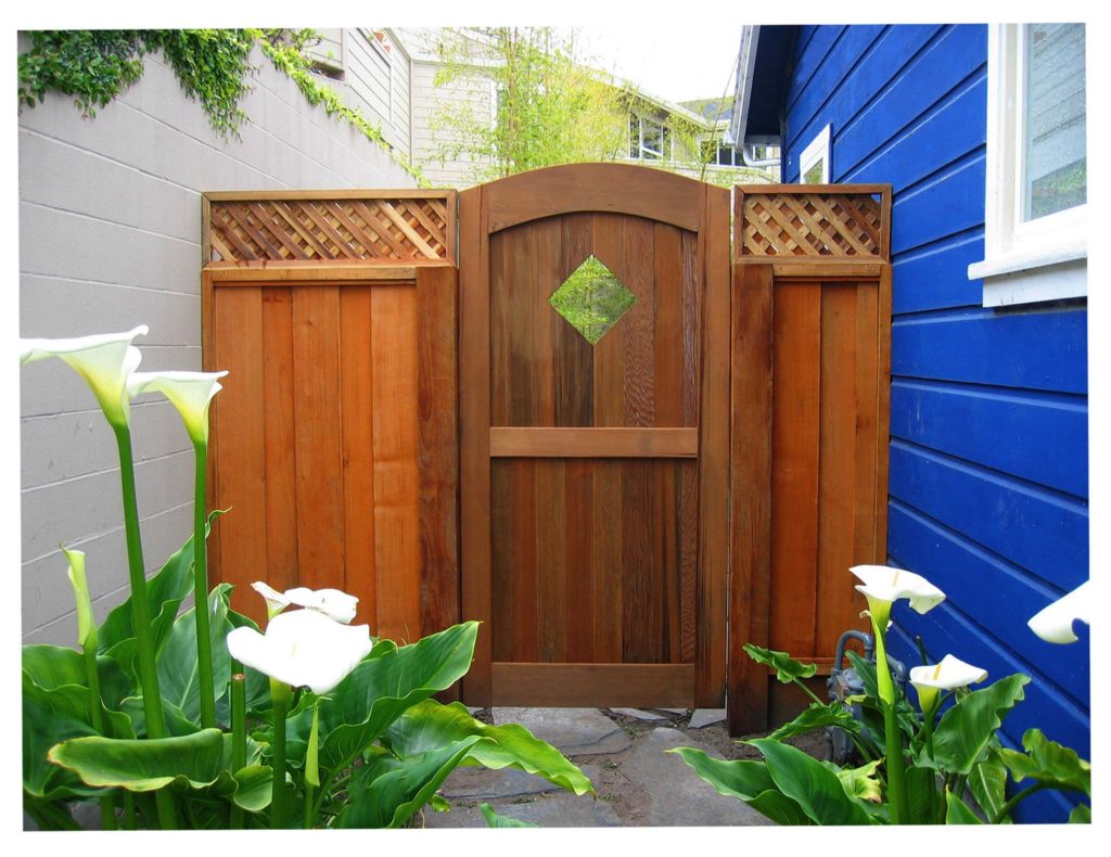 Custom wood gate